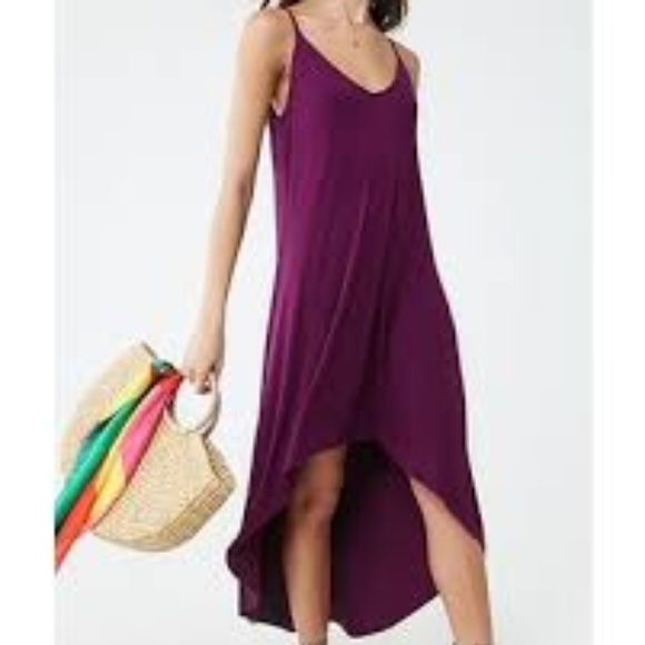 purple hi lo cami dress - Picture 1 of 1